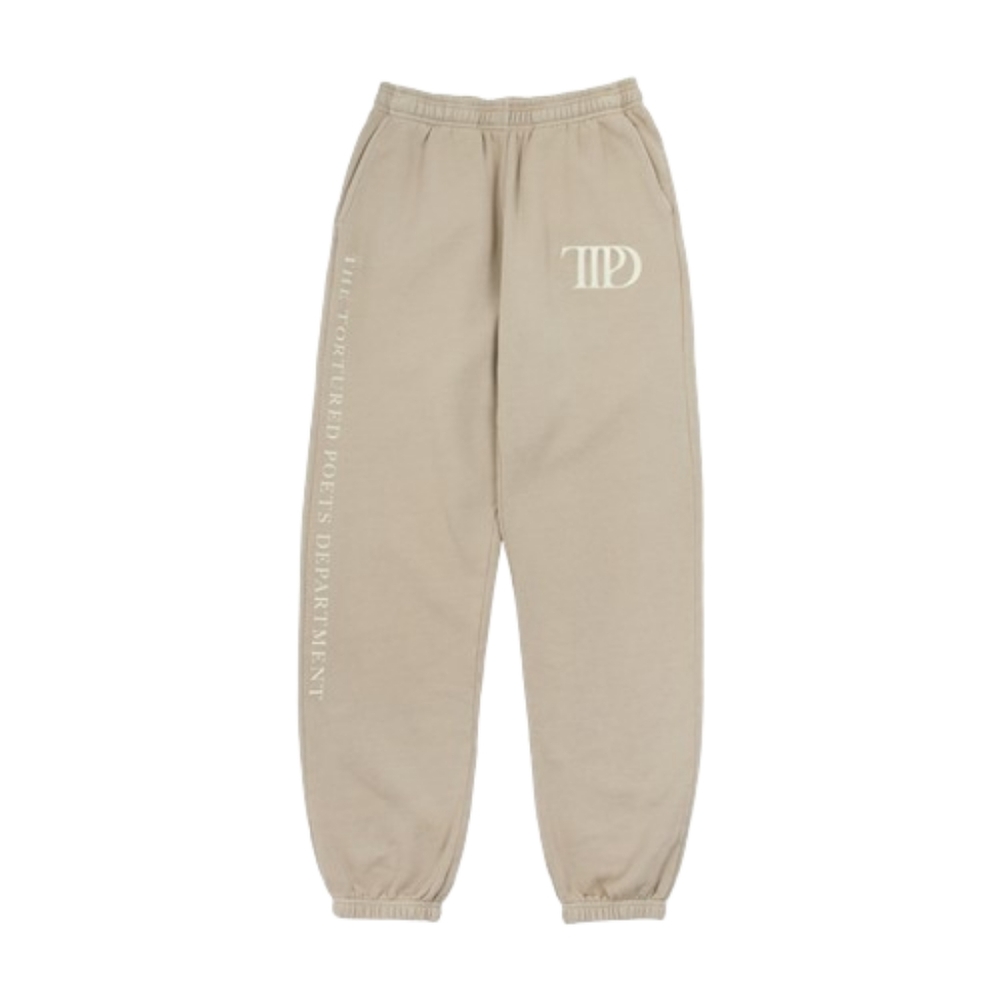 Taylor Swift The Tortured Poets Department Beige Jogger Sweatpants Large